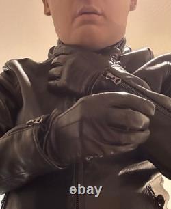 Polo Ralph Lauren Lambskin Leather Café Racer Jacket Size SP