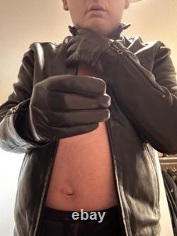 Polo Ralph Lauren Lambskin Leather Café Racer Jacket Size SP Polo Ralph Lauren Lambskin Leather Café Racer Jacket Size SP