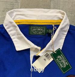Polo Ralph Lauren Long Sleeve Sportsman Patch Rugby Shirt Colorblock Men S XXL