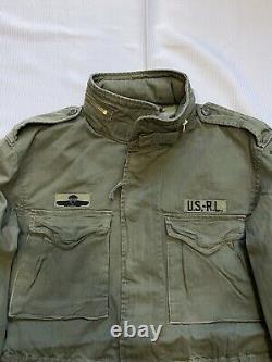 Polo Ralph Lauren M-65 Combat Military Army Skull Patch Field Jacket NWT Men's M