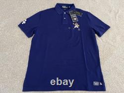 Polo Ralph Lauren MLB Los Angeles LA Dodgers Baseball Blue Bear Shirt Medium NWT