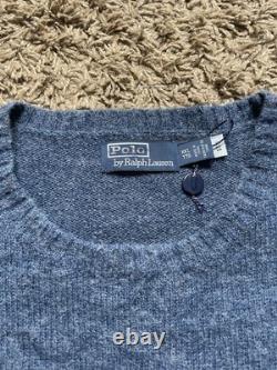Polo Ralph Lauren Mallard Duck Sweater Men's 2XL Suede Elbow Patches NWOT Knit