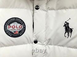 Polo Ralph Lauren Men Alpine World Cup Down Hooded Puffer White Sz XXL $348 NEW