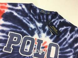 Polo Ralph Lauren Men Polo Logo Pinwheel Tie Dye Graphic Sweatshirt Pullover