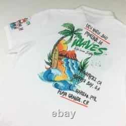 Polo Ralph Lauren Men VTG Surf Slater Surfer Mesh Graphic Polo Shirt Sold Out