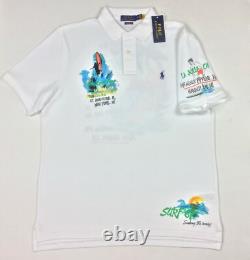Polo Ralph Lauren Men VTG Surf Slater Surfer Mesh Graphic Polo Shirt Sold Out
