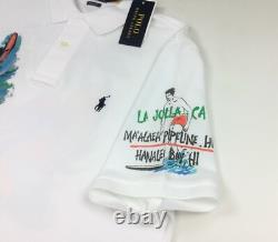 Polo Ralph Lauren Men VTG Surf Slater Surfer Mesh Graphic Polo Shirt Sold Out