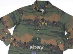 Polo Ralph Lauren Men VTG Vintage Equestrian Horse Ridding Graphic Camp Shirts