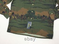 Polo Ralph Lauren Men VTG Vintage Equestrian Horse Ridding Graphic Camp Shirts