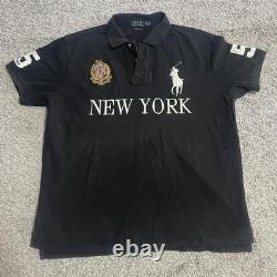 Polo Ralph Lauren Men's Black Polo-shirts Big Pony New York Chief Keef Polo