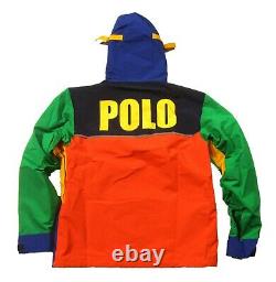 Polo Ralph Lauren Men's Blue Multi RLPC Graphic Water-Repellent Hooded Jacket