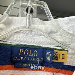 Polo Ralph Lauren Men's Classic Fit Rugby Long Sleeve Polo Shirt Pink Green $168