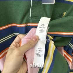 Polo Ralph Lauren Men's Classic Fit Rugby Long Sleeve Polo Shirt Pink Green $168