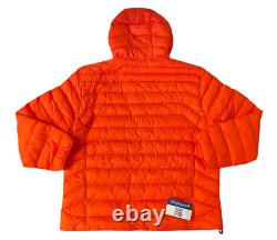 Polo Ralph Lauren Men's Down Full Zip Packable Hood Jacket Orange Size L NWT