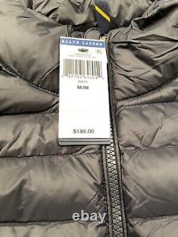 Polo Ralph Lauren Men's Down Pony Full Zip Packable Vest Navy Size M NWT $188