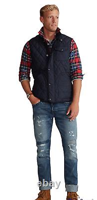 Polo Ralph Lauren Men's Down Quilted Vest Navy Size L NWT $228 Fast Ship