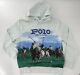 Polo Ralph Lauren Men's Fleece Graphic Hoodie Sweatshirt Horse Race Nwt Freeship
