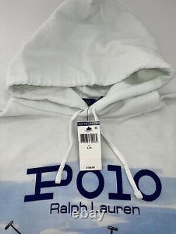 Polo Ralph Lauren Men's Fleece Graphic Hoodie Sweatshirt Horse Race NWT FreeShip