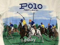 Polo Ralph Lauren Men's Fleece Graphic Hoodie Sweatshirt Horse Race NWT FreeShip