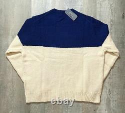 Polo Ralph Lauren Men's Italian Wool P Racing 1992 Sweater US Size L Large NEW