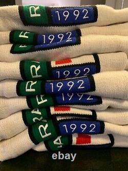 Polo Ralph Lauren Men's Italian Wool P Racing 1992 Sweater US Size L Large NEW