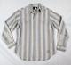 Polo Ralph Lauren Men's Large (l) Gray Beige Stripe Pearl Snap Western Shirt Nwt