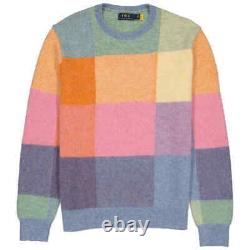Polo Ralph Lauren Men's Multicolor Colour-block Wool Jumper, Brand Size Medium