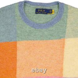 Polo Ralph Lauren Men's Multicolor Colour-block Wool Jumper, Brand Size Medium
