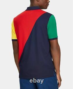 Polo Ralph Lauren Men's Nautical Crest Classic-Fit Stretch Mesh Polo Shirt Sz L