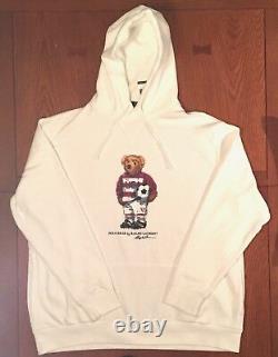 Polo Ralph Lauren Men's Polo Bear Soccer Bear Hoodie White Or Gray Big & Tall