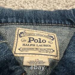 Polo Ralph Lauren Men's RL TIGERS 1967 Varsity Team Jean Jacket Size Large NWT