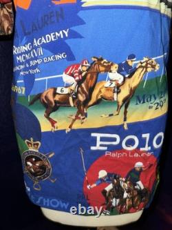 Polo Ralph Lauren Men's Small Classic Fit Horse Racing & Polo Graphic Polo NEW