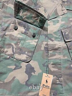 Polo Ralph Lauren Mens Denim & Supply Camo Ripstop Overshirt Size Medium $228