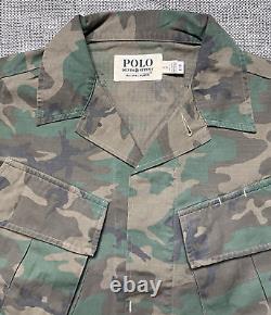 Polo Ralph Lauren Mens Denim & Supply Camo Ripstop Overshirt Size Medium $228