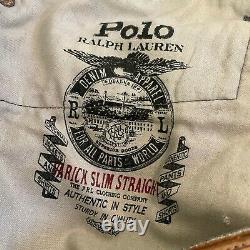 Polo Ralph Lauren Mens Gray Varick Slim Straight Denim Jeans Size 32X30 NWT