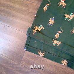 Polo Ralph Lauren Mens Green All Over Pony Race Mesh Knit Polo Shirt XXL/ 2XL