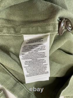 Polo Ralph Lauren Mens Jacket M Green Olive Classic Fit Herringbone Twill Shirt