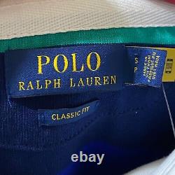 Polo Ralph Lauren Mens Rainbow Striped Rugby Jersey Shirt Size Small Brand New