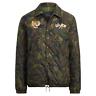 Polo Ralph Lauren Mens Souvenir Tiger Patch Camo Embroidered Quilted Jacket Nwt
