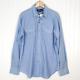 Polo Ralph Lauren Mens Western Cowboy Shirt Blue Long Sleeve Pearl Snap M New