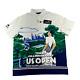 Polo Ralph Lauren Mesh Us Open Polo Shirt Mens Large White Tennis Graphic $168