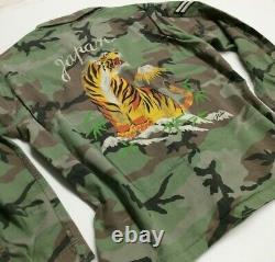 Polo Ralph Lauren Military Army Camo Officer Chevron Soldier Camp Shirt Jacket