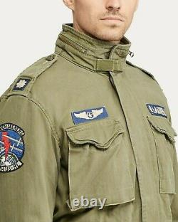 Polo Ralph Lauren Military Army M-65 One Star Patch Officer Soldier Field Jacket