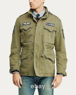 Polo Ralph Lauren Military Army M-65 One Star Patch Officer Soldier Field Jacket