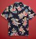 Polo Ralph Lauren Navy Tropical Floral Classic Fit Short Sleeve Camp Size S