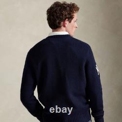 Polo Ralph Lauren Navy Yankees Wool Bear Sweater Large