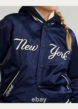 Polo Ralph Lauren New York NY Yankees MLB Satin Baseball Jacket Limited Edition