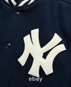 Polo Ralph Lauren New York NY Yankees MLB Wool Aviator Embroidered Logo Jacket