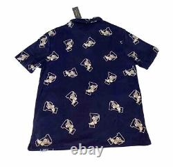Polo Ralph Lauren P-Wing Terry Polo Golf Shirt Navy New WithTags Men's L
