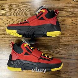 Polo Ralph Lauren PS100 Colorblocked Men's Sneakers Shoes sz 10 New red black